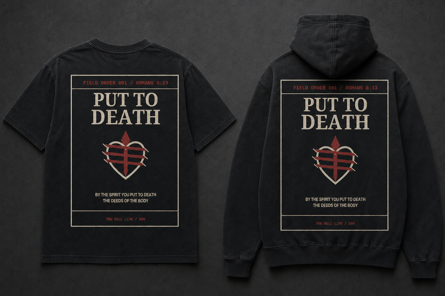 Put to Death T-shirt and hoodie